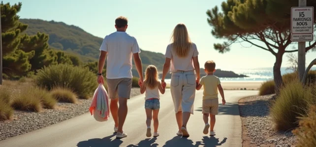 Où trouver un parking gratuit à la plage de Conleau pour une sortie en famille